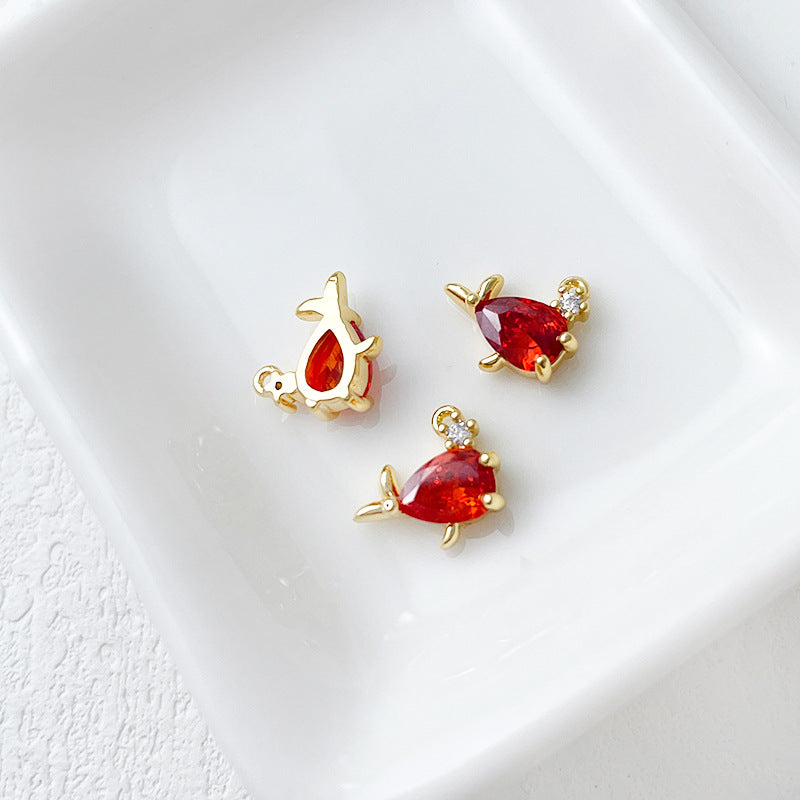 Wholesale 14k Gold Plated Marine Creature Pendant Diy Accessories